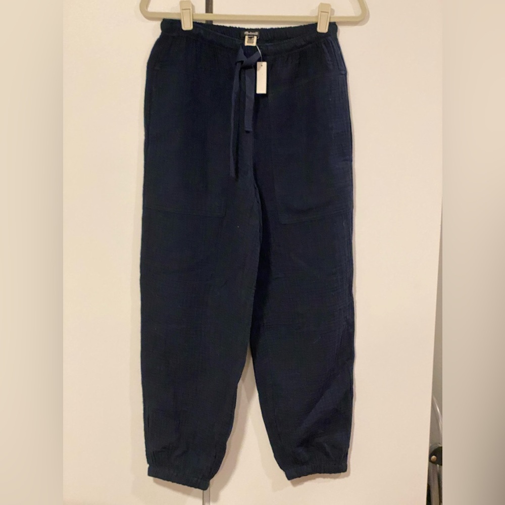Madewell lightspun pull-on mid-rise jogger pants